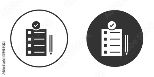 Requirements icon vector clipart in black colors. suitable for graphic work