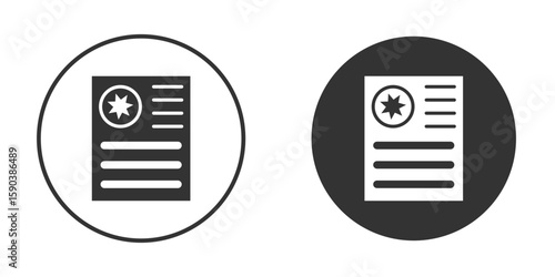 License icon vector clipart in black colors. suitable for graphic work