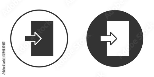Inside icon vector clipart in black colors. suitable for graphic work