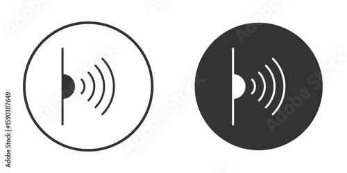 Infrared icon vector clipart in black colors. suitable for graphic work