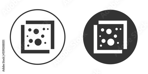 Heat Map icon vector clipart in black colors. suitable for graphic work
