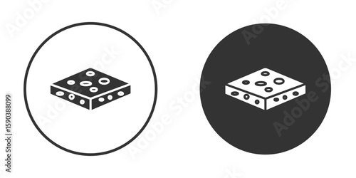 Halva icon vector clipart in black colors. suitable for graphic work