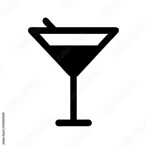 Martini glass icon vector illustration