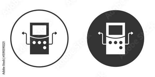 Dialysis icon vector clipart in black colors. suitable for graphic work