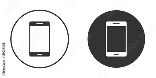 Cell phone icon vector clipart in black colors. suitable for graphic work