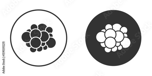 Cancer icon vector clipart in black colors. suitable for graphic work