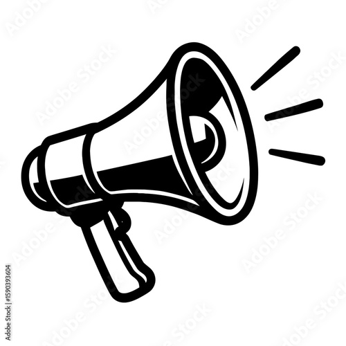 Classic Megaphone Loudspeaker for Public Address and Voice Amplification