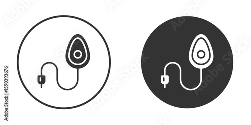 Anesthesia icon vector clipart in black colors. suitable for graphic work