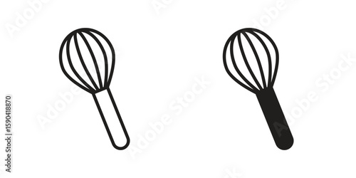 Whisk icon. vector flat and line symbols. Vector Graphics.