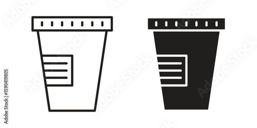Urine test icon. vector flat and line symbols. Vector Graphics.