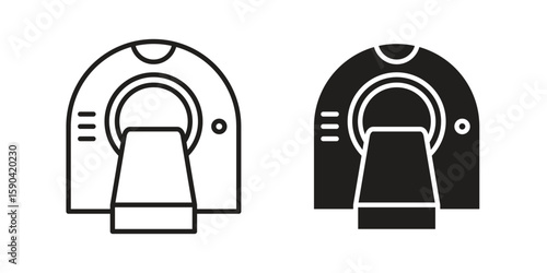 Tomography icon. vector flat and line symbols. Vector Graphics.
