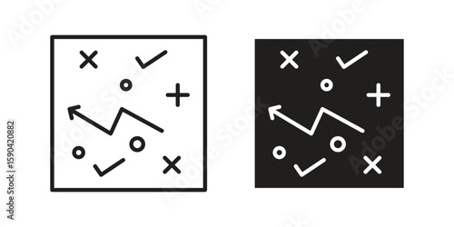 Tactical icon. vector flat and line symbols. Vector Graphics.