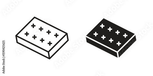 Mattress icon. vector flat and line symbols. Vector Graphics.
