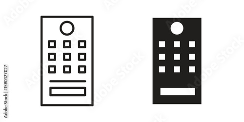 Intercom icon. vector flat and line symbols. Vector Graphics.