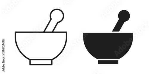 Herbal medicine icon. vector flat and line symbols. Vector Graphics.