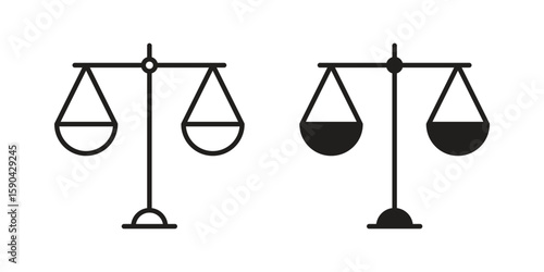Economies of scale icon. vector flat and line symbols. Vector Graphics.