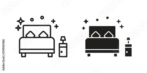 Clean Room icon. vector flat and line symbols. Vector Graphics.