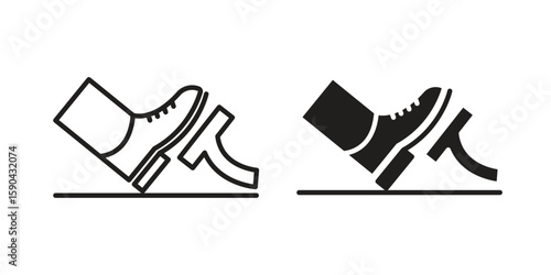 car pedal icon. vector flat and line symbols. Vector Graphics.