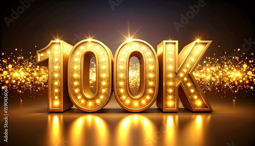 Wallpaper Mural Golden 100k milestone celebration Torontodigital.ca