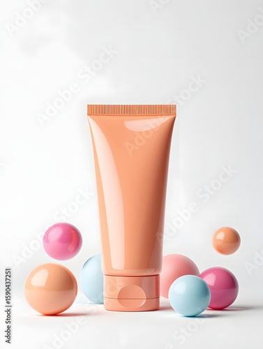 Buy skincare cream tube mockup online cosmetic product package beauty product design
