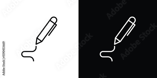Write icon. Editable stroke. Icon for web.