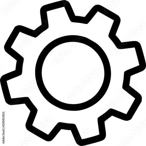 settings icon flat vector icon
