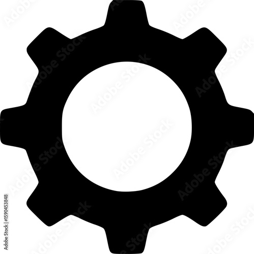 settings icon flat vector icon

