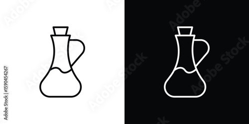 Vinegar icon. Editable stroke. Icon for web.