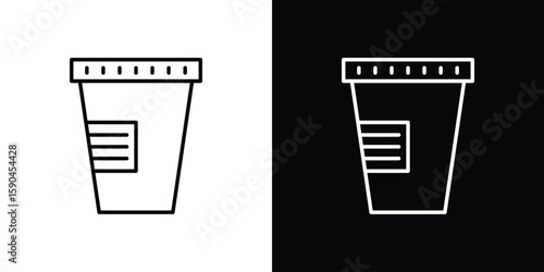 Urine test icon. Editable stroke. Icon for web.
