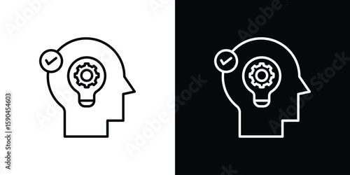 Understand icon. Editable stroke. Icon for web.