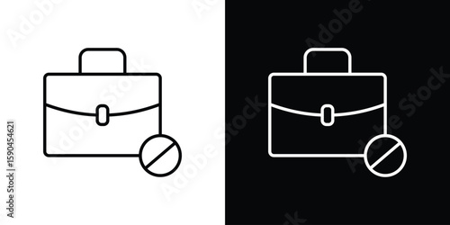 Unemployment icon. Editable stroke. Icon for web.