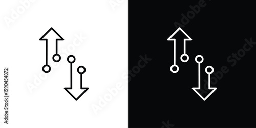 Transfer icon. Editable stroke. Icon for web.