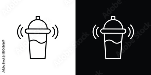 Shaker icon. Editable stroke. Icon for web.