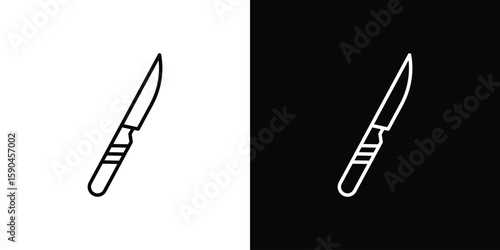 Scalpel icon. Editable stroke. Icon for web.