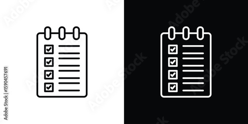 Reservation icon. Editable stroke. Icon for web.