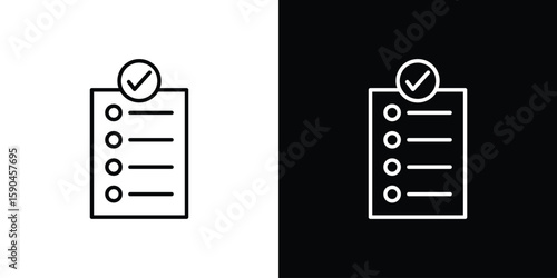 Requirements icon. Editable stroke. Icon for web.