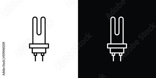 Heating element icon. Editable stroke. Icon for web.