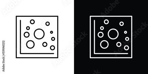 Heat Map icon. Editable stroke. Icon for web.