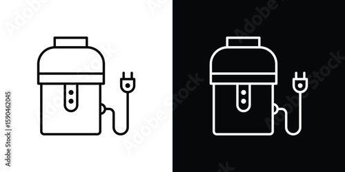 Garbage disposal icon. Editable stroke. Icon for web.