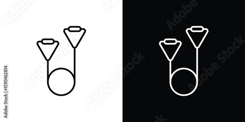 Exercise bands icon. Editable stroke. Icon for web.