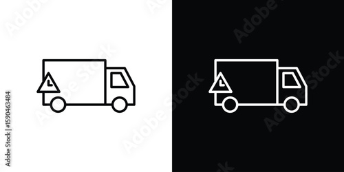 Delivery delay icon. Editable stroke. Icon for web.