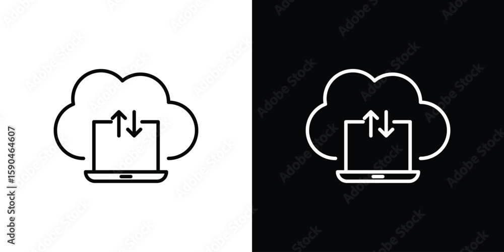 © Annimo - Cloud computing icon. Editable stroke. Icon for web.