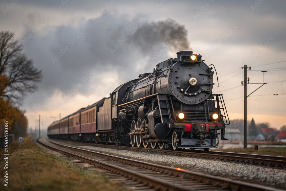 Obraz premium old steam train