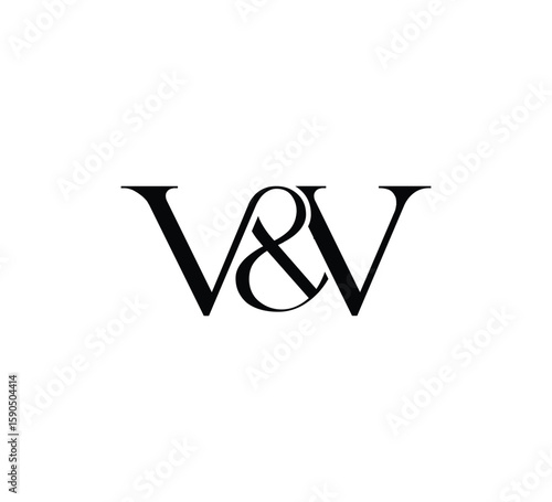 Elegant Serif  WITH & Monogram Logo Template – Minimal Business Branding VV