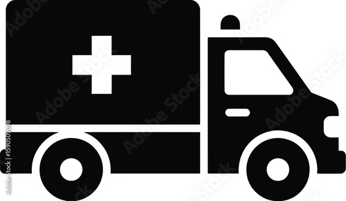  Ambulance Vector Illustration, Emergency Medical Vehicle