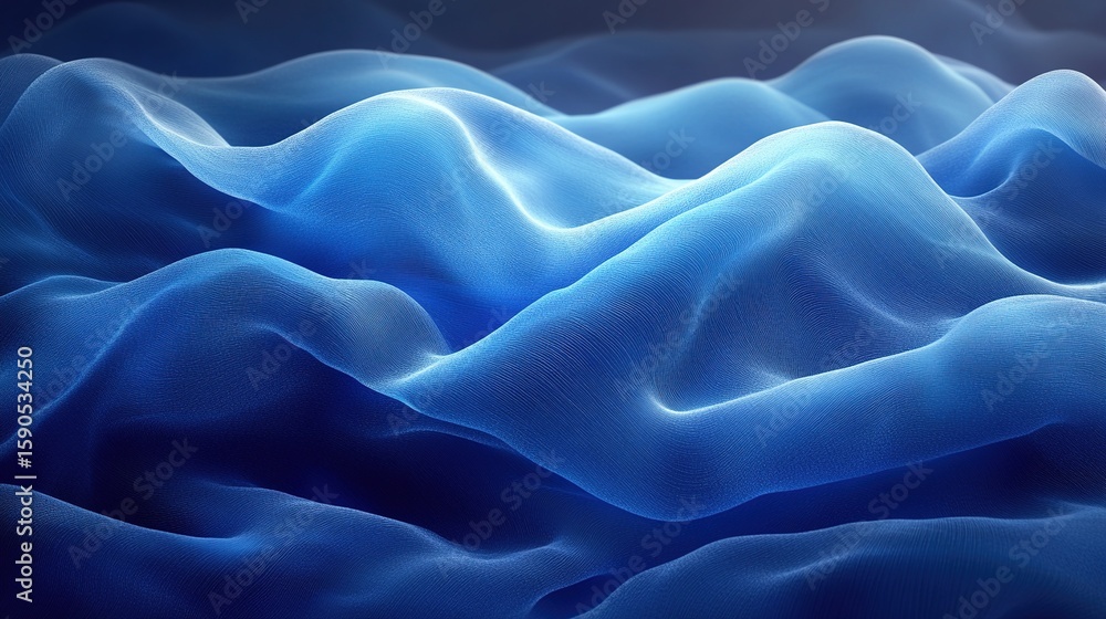 Fototapeta premium Smooth monochrome blue gradient background with minimalist noise texture, Ultra HD 8K resolution, abstract and minimalist design for modern creative projects.