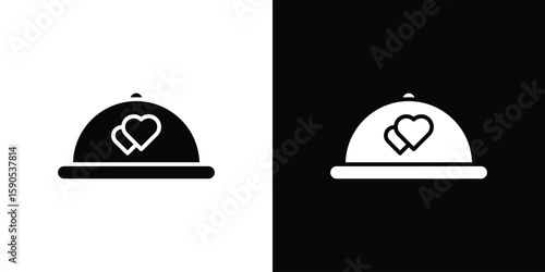 Wedding dinner icon vector, filled flat sign, solid pictogram. Symbol, logo illustration.