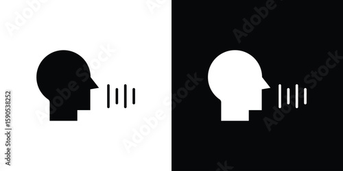 Voice control icon vector, filled flat sign, solid pictogram. Symbol, logo illustration.