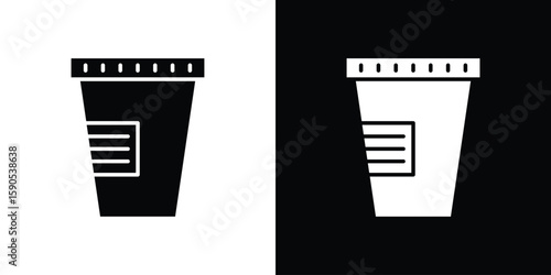 Urine test icon vector, filled flat sign, solid pictogram. Symbol, logo illustration.