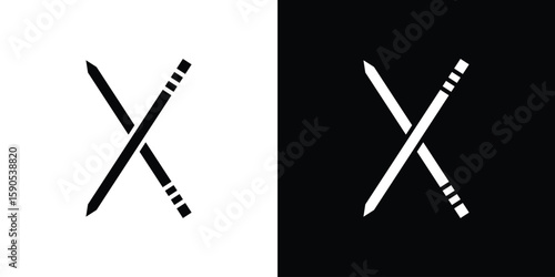 Toothpick icon vector, filled flat sign, solid pictogram. Symbol, logo illustration.